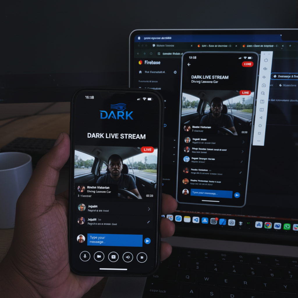 Streaming en vivo en la app Dark